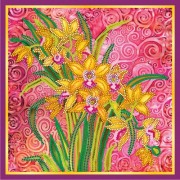 Рисунок на ткани для вышивки бисером Розовый шарм
