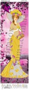 Схема вишивки бісером на габардині Панно Квіткова леді