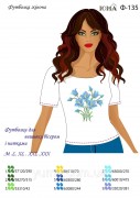 Жіноча футболка для вишивки бісером Квіти