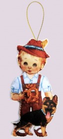 Набор для изготовления куклы из фетра для вышивки бисером Кукла. Германия-М