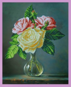 Набор для вышивки бисером Букетик роз Картины бисером Р-265 - 585.00грн.
