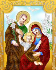 Рисунок на ткани для вышивки бисером Святое семейство А-строчка АС3-012