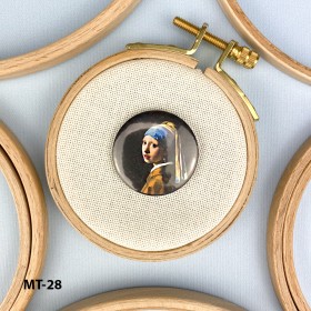 Магнітний тримач для голок та схем Дівчина з перловою сережкою МТ-28