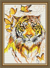 Набор для выкладки алмазной мозаикой Тигр