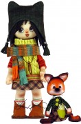 Набор для шитья куклы и мягкой игрушки Девочка с лисенком