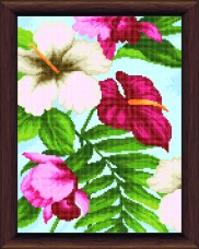 Схемы вышивки бисером на авторской канве Цветы Чарiвна мить (Чаривна мить) СБ-282