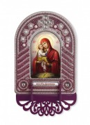 Набор для вышивки иконы с рамкой-киотом Богородица Почаевская