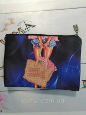 Косметичка для вышивки бисером Сумка с цветами  Юма КОС-084