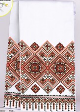 Схема вышивки бисером на габардине Рушник на иконы Biser-Art Р-8019