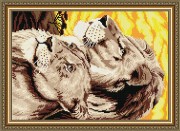 Набор для выкладки алмазной мозаикой Львы