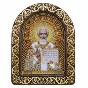 Набор для вышивки бисером в рамке - киоте Святой Николай Чудотворец