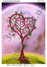 Схема вышивки бисером на атласе Дерево вечной любви Юма ЮМА-3279