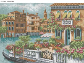 Схема для вишивання бісером на габардині Венеція