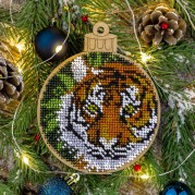 Набор для вышивки бисером по дереву Тигр