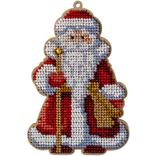 Набор для вышивания по дереву Дед Мороз Волшебная страна FLK-323