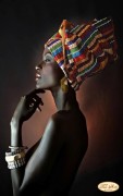 Схема для вышивки бисером на атласе Африканка