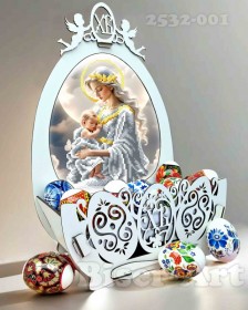Підставка для яєць під вишивку бісеру Мадонна з немовлям 