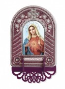 Набір для вишивання ікони з рамкою-киотом Непорочне Серце Марії