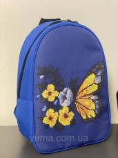 Рюкзак для вышивки бисером Бабочка Юма Модель 3 №50 Синій