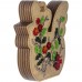 Набір для вишивки бісером по дереву Великодній органайзер з двусторонньою вишивкою FLK-422