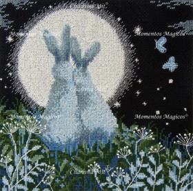 Набор для вышивки крестом Лунные зайцы