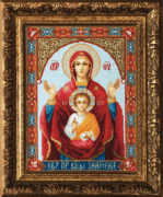 Набор для вышивки крестом Икона Божьей Матери Знамение