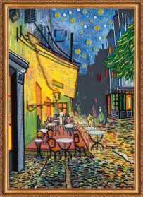Набор для вышивки бисером Вечернее кафе по мотивам Ван Гога