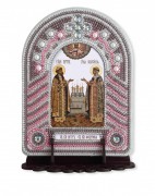 Набор для вышивки иконы с рамкой-киотом Святые Петр и Февронья