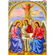Схема вышивки бисером на габардине Свята Трійця