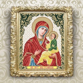 Рисунок на ткани для вышивки бисером Богородица Грузинская