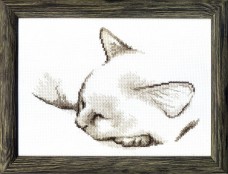 Набор для вышивки крестом Спящий котик Cristal Art ВТ-071