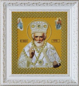 Набор для вышивки бисером Св. Николай Чудотворец (золото)