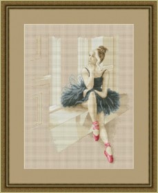 Набор для вышивания нитками Балерина у окна