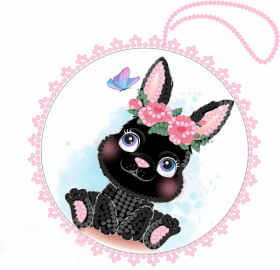 Схема вишивки бісером на велюрі Чорний кролик Tela Artis (Тэла Артис) ВЛ-034 - 78.00грн.