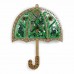 Набор для вышивки бисером на пластиковой основе Зеленый зонтик  Волшебная страна FLPL-071