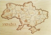 Набор-конструктор Карта-пазл Украина