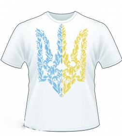 Мужская футболка для вышивки бисером Герб Украины  Юма ФМ-12 - 225.00грн.