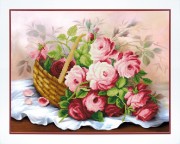 Набор для вышивки бисером Корзина цветов 