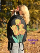 Рюкзак для вышивки бисером Желтые тюльпаны 