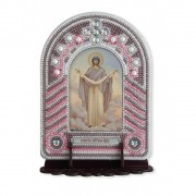 Набор для вышивки иконы с рамкой-киотом Покрова Пресвятой Богородицы