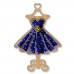Набор для вышивки бисером по дереву Синее платье  Волшебная страна FLK-517