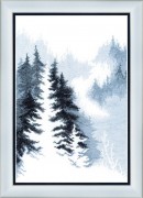 Набор для вышивания крестом Зимний лес