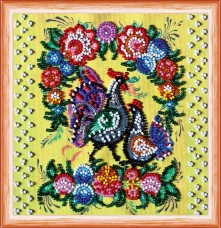 Набор для вышивки бисером Городецкая роспись Абрис Арт АМ-133