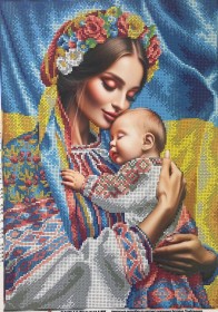 Схема вишивки бісером на габардині Мати й немовля Biser-Art 30х40-В704 - 108.00грн.