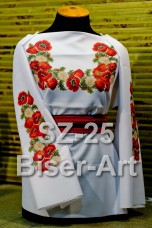 Заготовка для вышивки бисером Сорочка женская Biser-Art Сорочка жіноча SZ-25 (габардин)