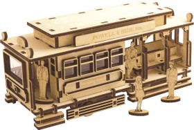 Набор деревянный конструктор Трамвай 