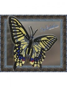 Набір для вишивки бісером на прозорій основі Метелик Махаон