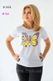 Жіноча футболка для вишивки бісером Метелик Юма Ф152 - 374.00грн.
