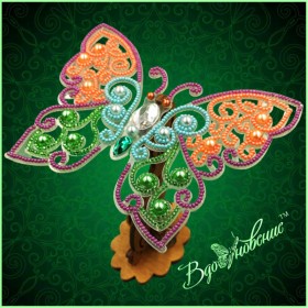 Набор для вышивки бисером Ажурная бабочка 3D 083