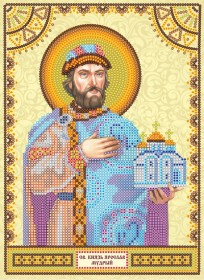 Схема для вышивки бисером Святой Ярослав